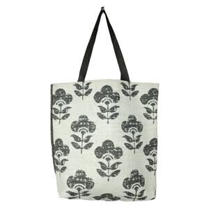 Large Sturdy Floral and Quilted Tote Bag  Cottage Sturdy Floral Utility